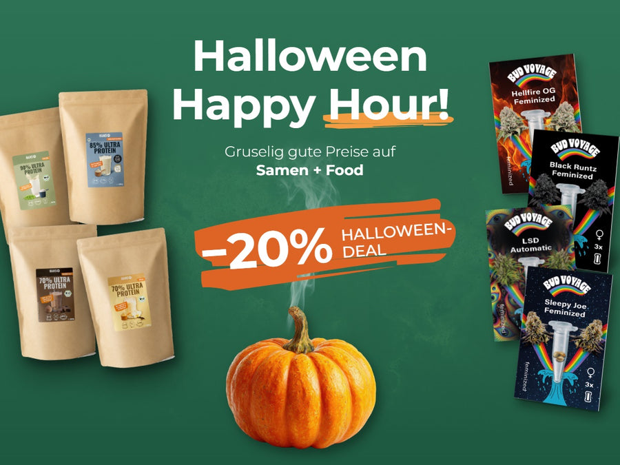 Happy Hour: 20 % auf Samen & Food