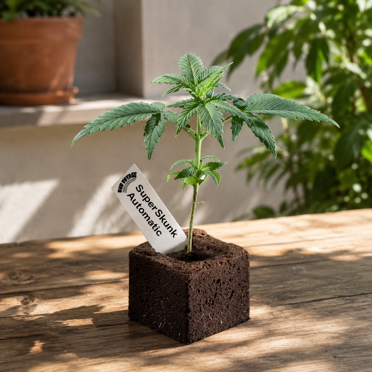 Auf diesem Bild sind hochwertige Cannabis Stecklinge zu sehen
