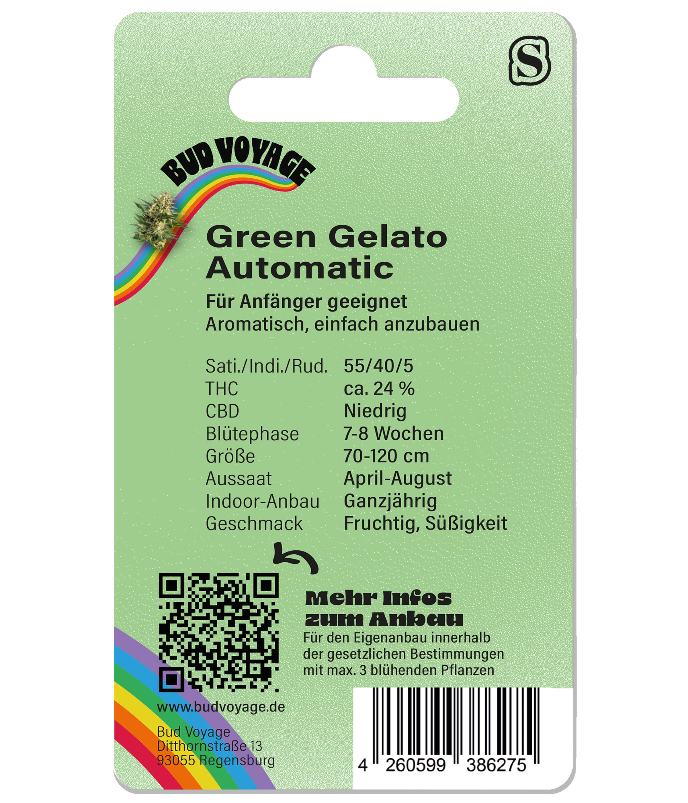 Hanfsamen BudVoyage Happy Auto (Sativa, belebend, fröhlich) - POS ONLY