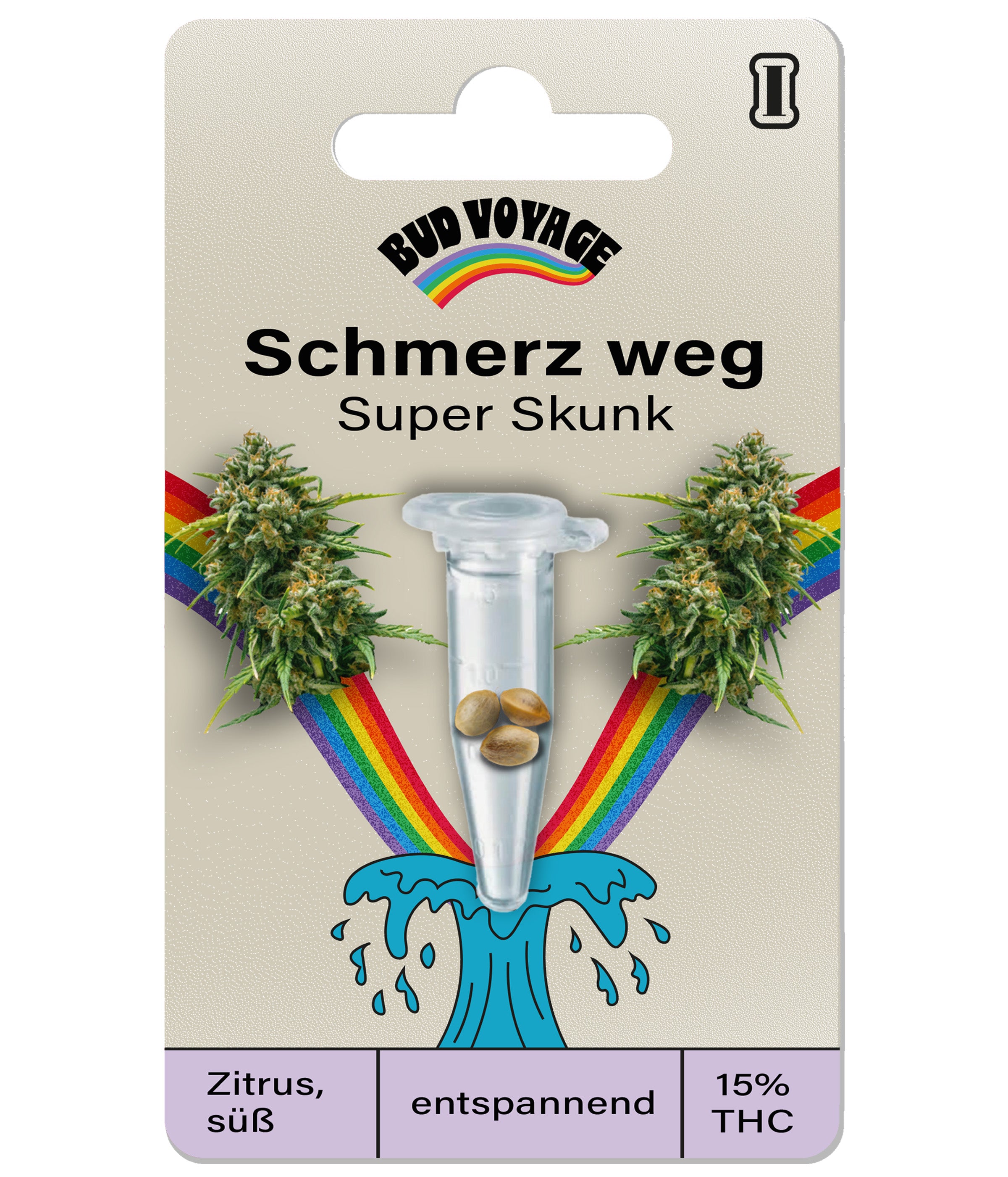 Hanfsamen BudVoyage Schmerz weg Auto (Allrounder für Anfänger, mediz. Sorte) - POS ONLY