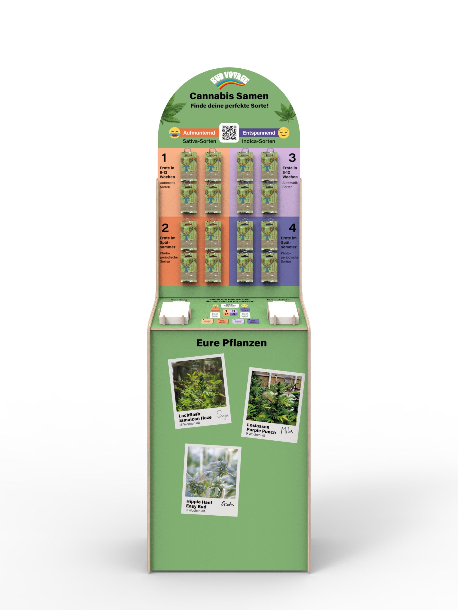 Bodendisplay BudVoyage Gartencenter HOLZ UNBESTÜCKT