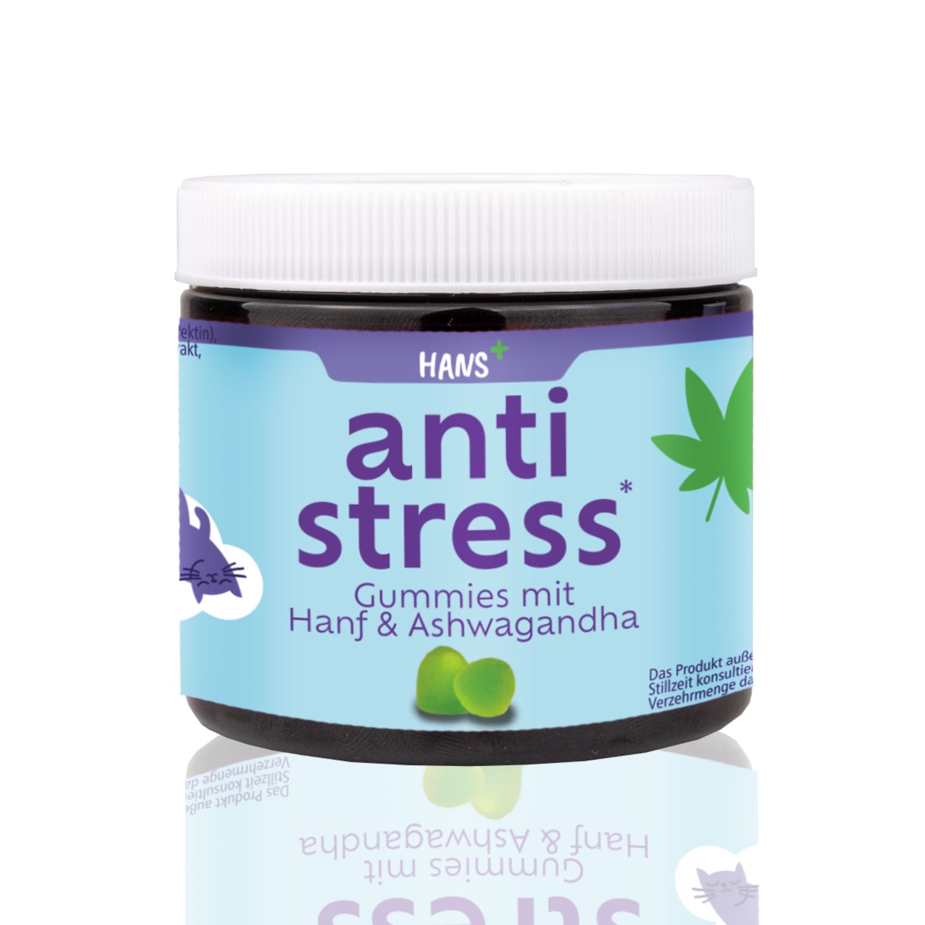 Anti Stress Gummies mit Hanf & Ashwagandha I Zuckerfrei & Vegan