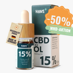 Premium CBD Öl 15% - 50% Rabatt - MHD-Aktion