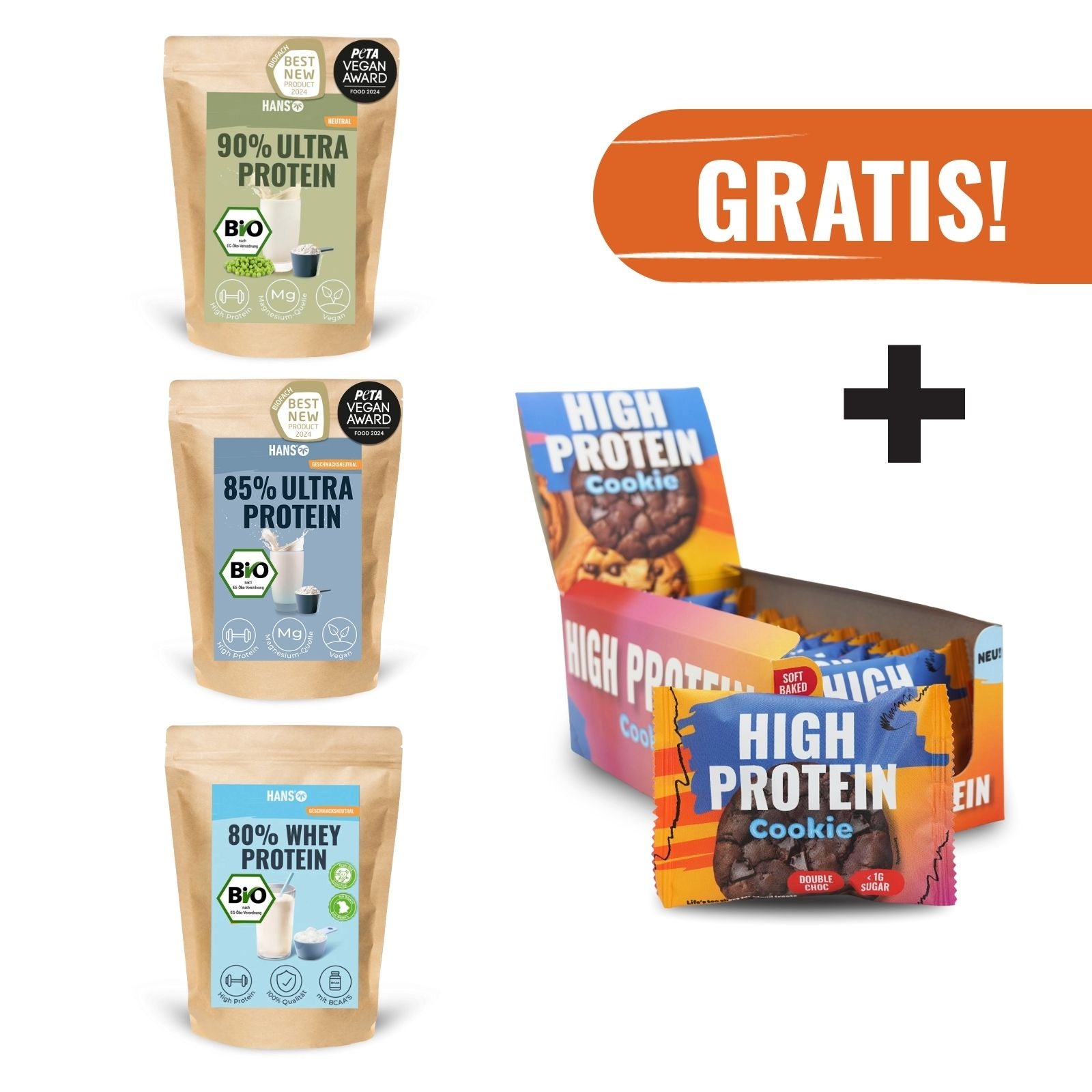 3er Protein-Bundle + Cookies gratis