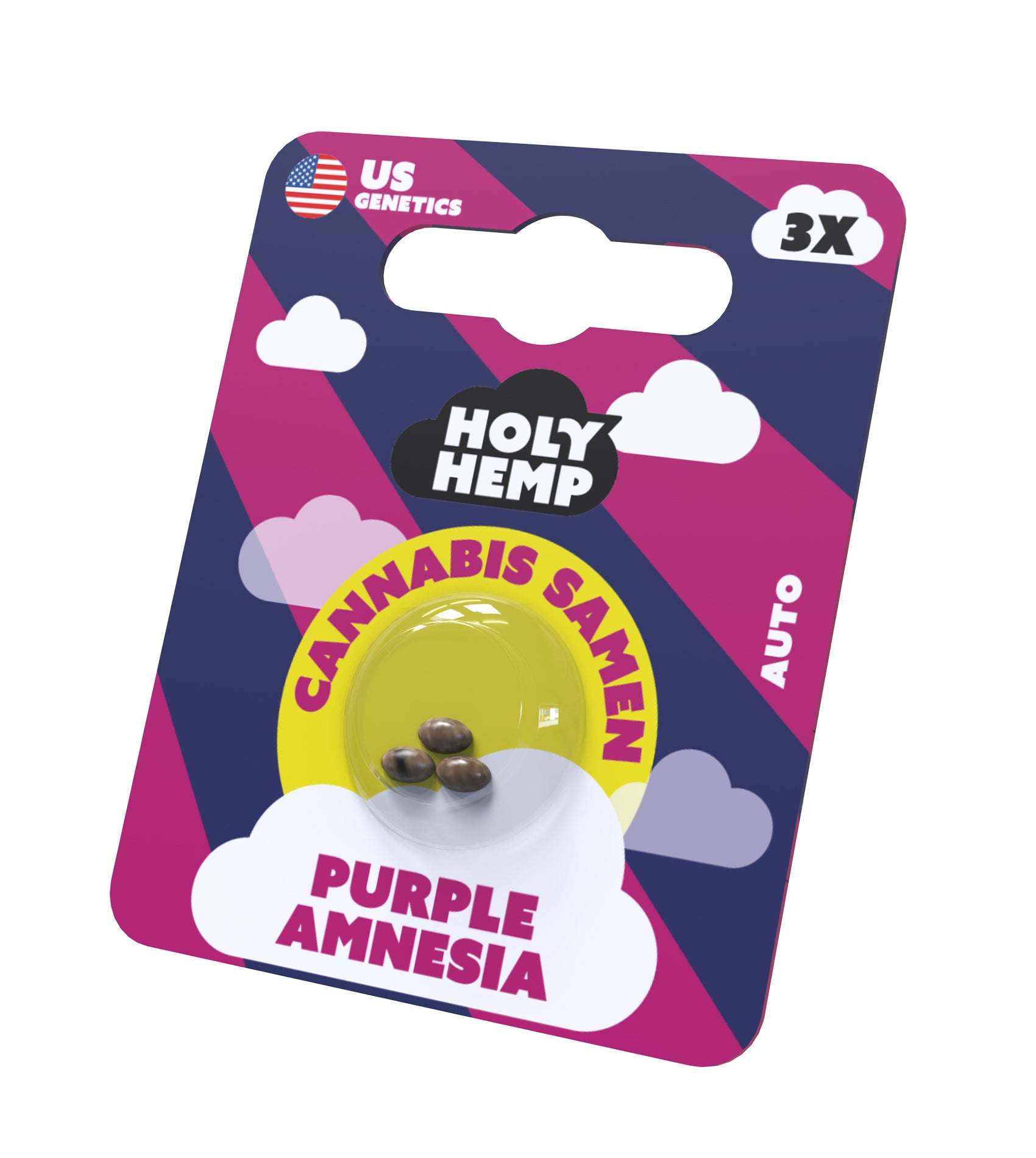 Hanfsamen HolyHemp US Purple Amnesia Auto (euphorisierend, belebend)