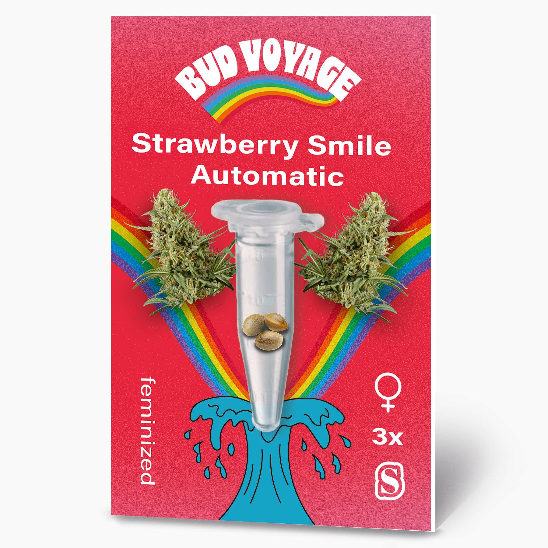 Hanfsamen BudVoyage Strawberry Smile Auto (Erheiternd, klar, kreativ)