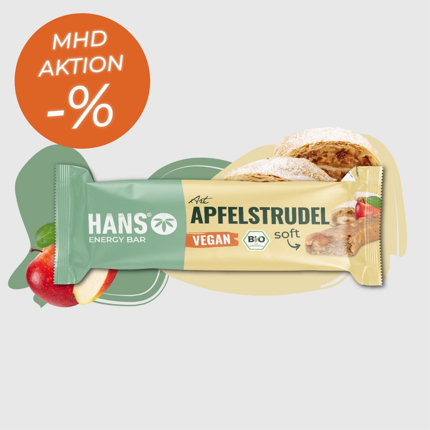 Energieriegel Apfelstrudel-Style - 33% Rabatt - MHD Aktion!