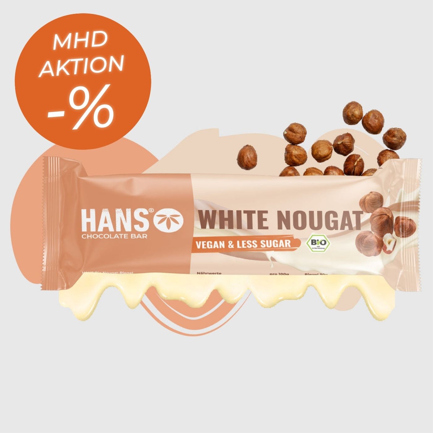 Schokoriegel White Nougat - 30% Rabatt - MHD Aktion!