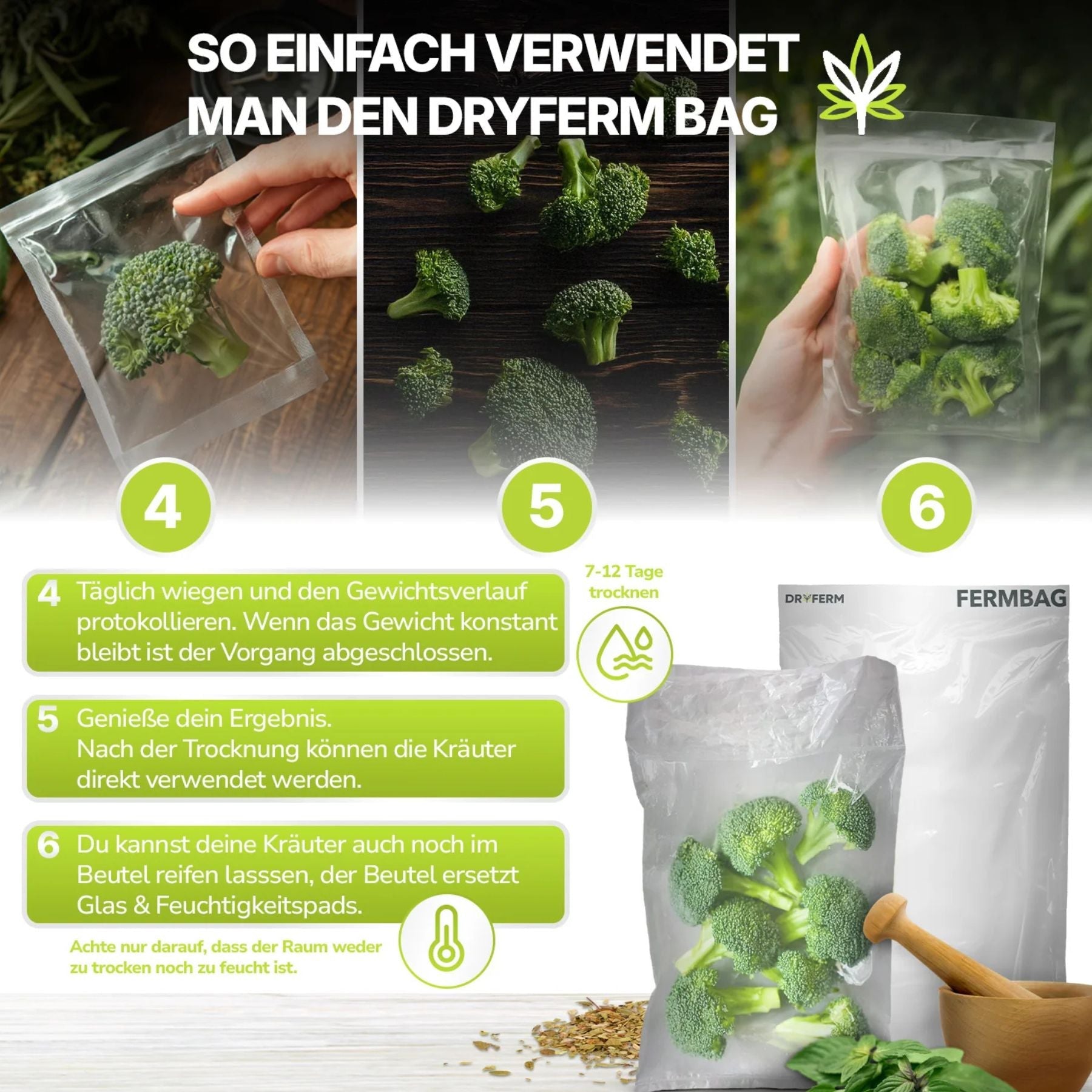 DryFerm Bag - Einfache Trocknung und Fermentation