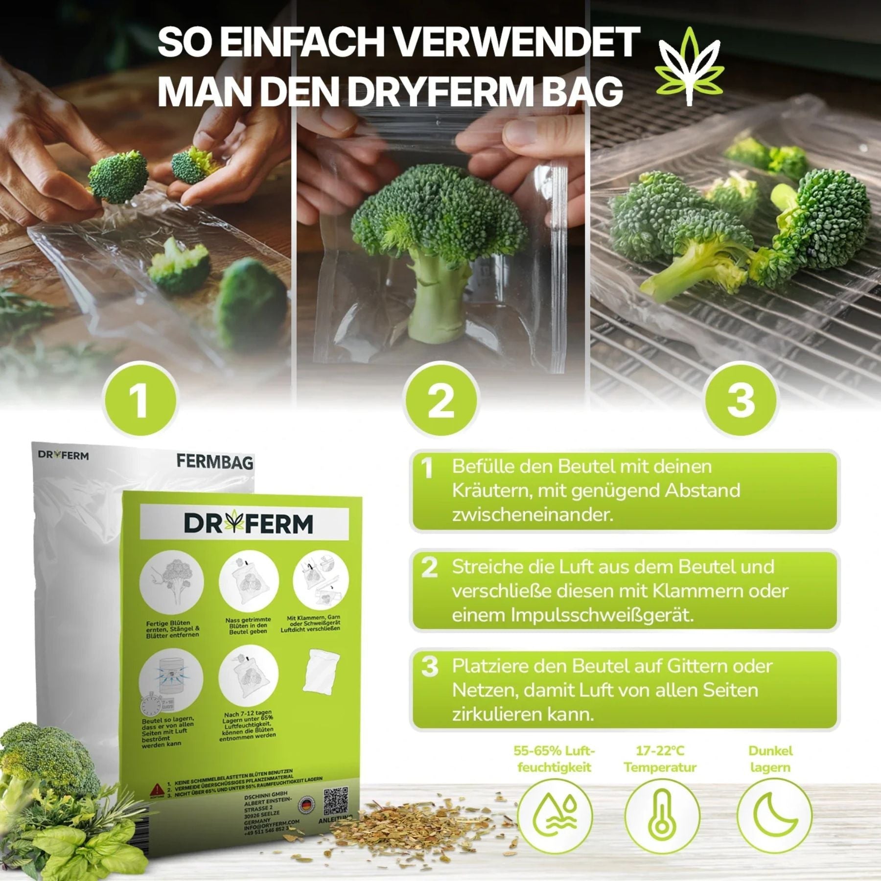 DryFerm Bag - Einfache Trocknung und Fermentation