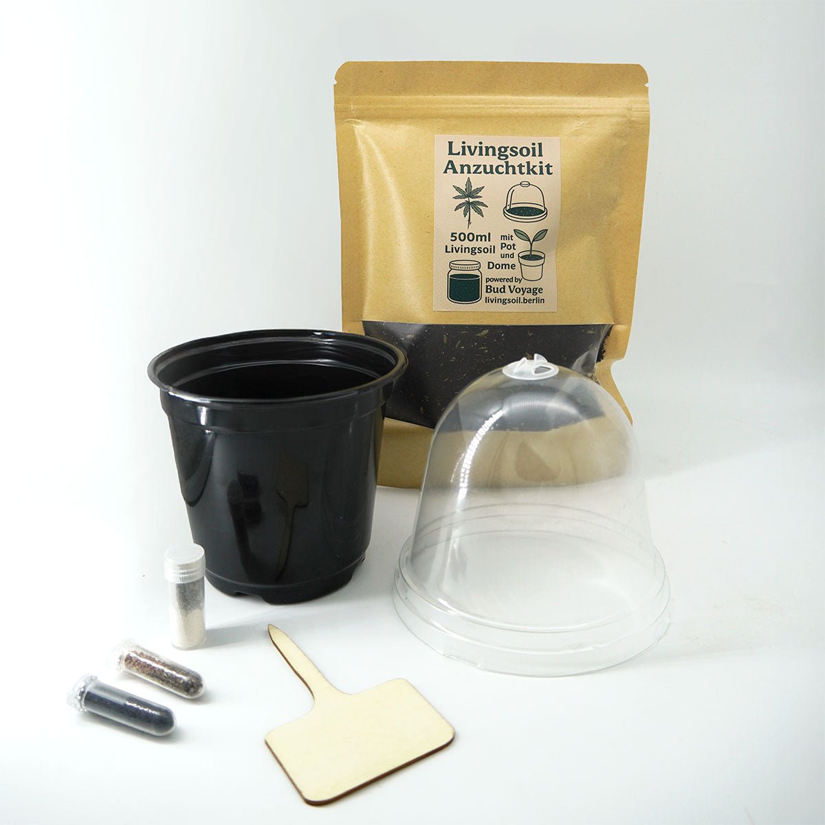 LivingSoil & BudVoyage Growkit - Perfekt für Einsteiger - HANS Brainfood