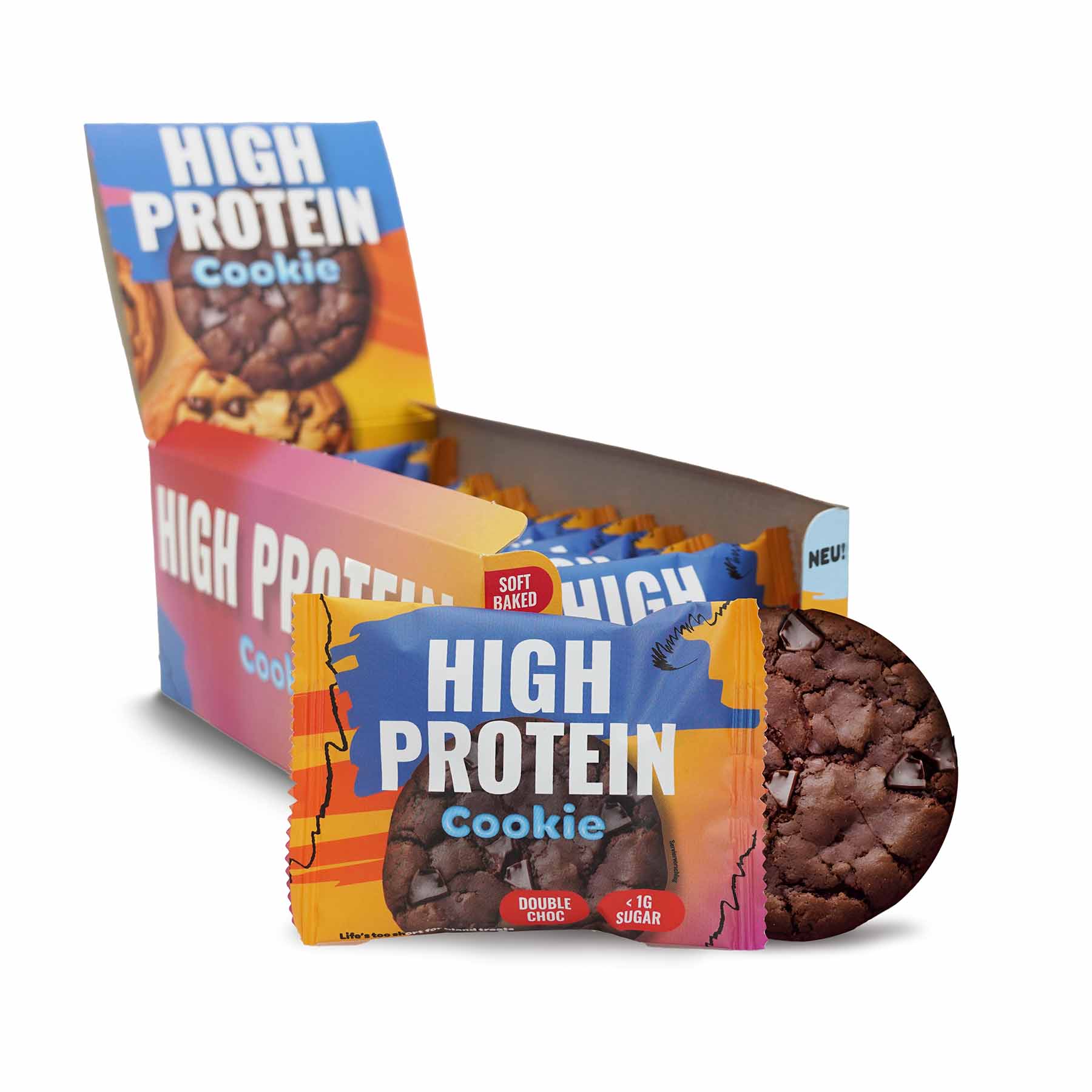 NEU! 😍 High Protein Cookie - 12x Double Choc - HANS Brainfood