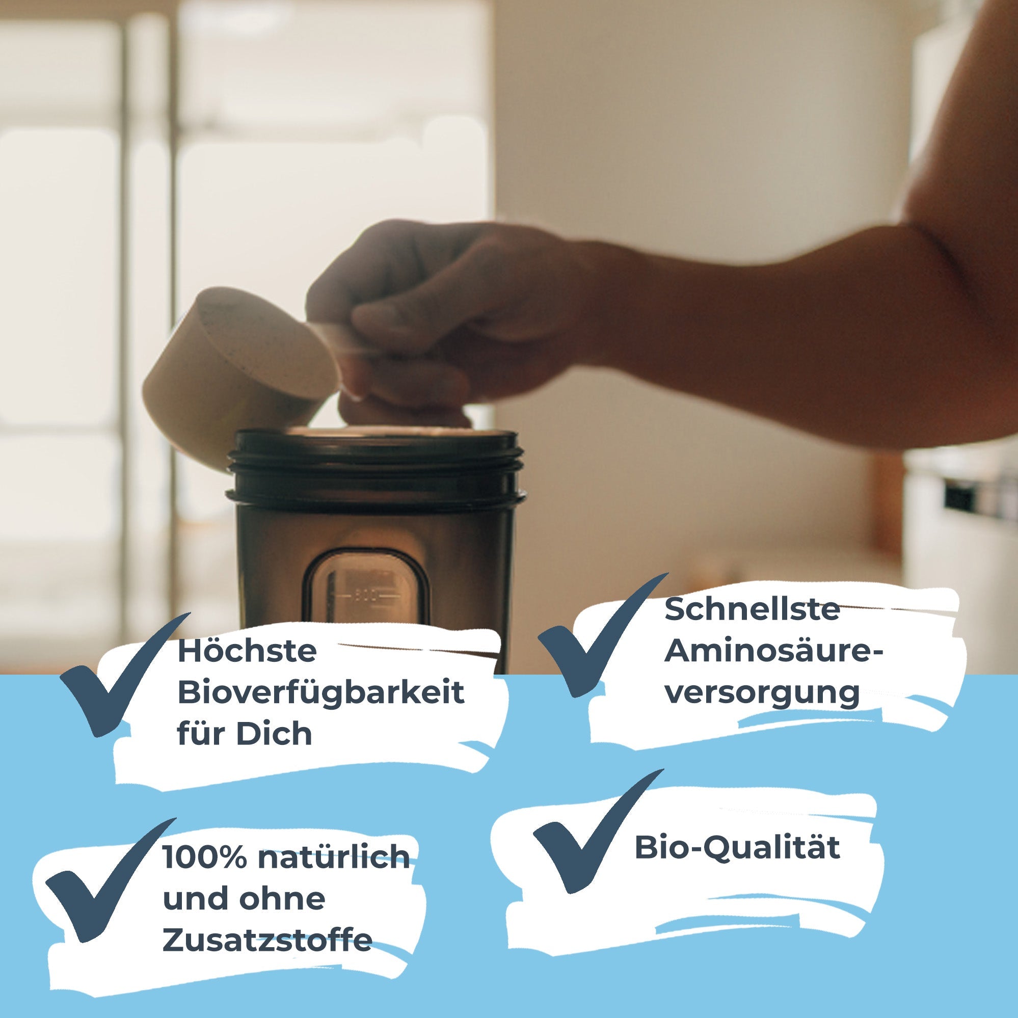 Bio Whey Protein I 80% Protein | Ohne Sungsmittel & Vegetarisch