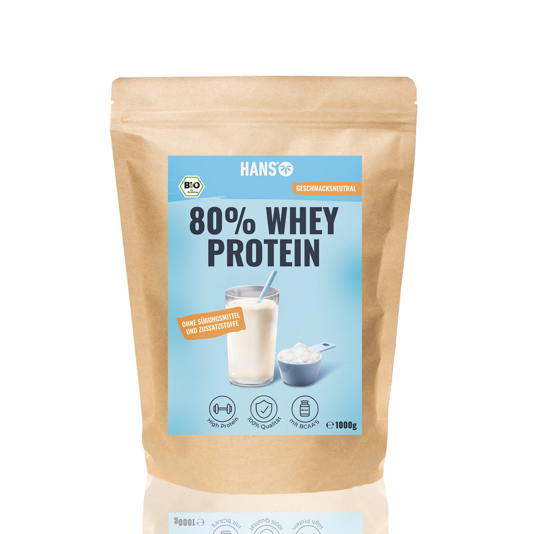 Bio Whey Protein I 80% Proteingehalt | Vegetarisch