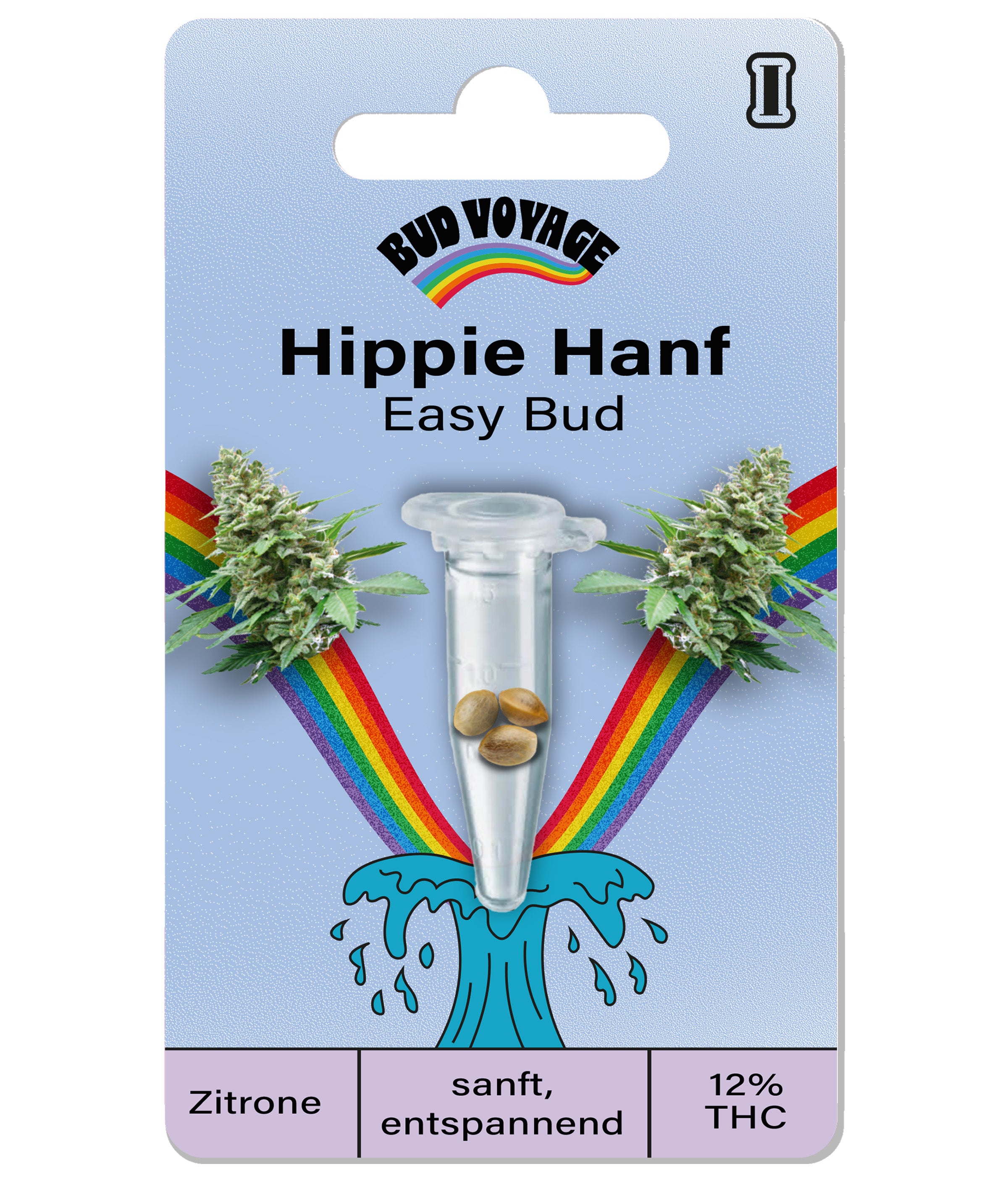 Konopná semínka BudVoyage Hippie Hemp Auto (citronová, příjemně lehká, jako před 20 lety) - POS ONLY