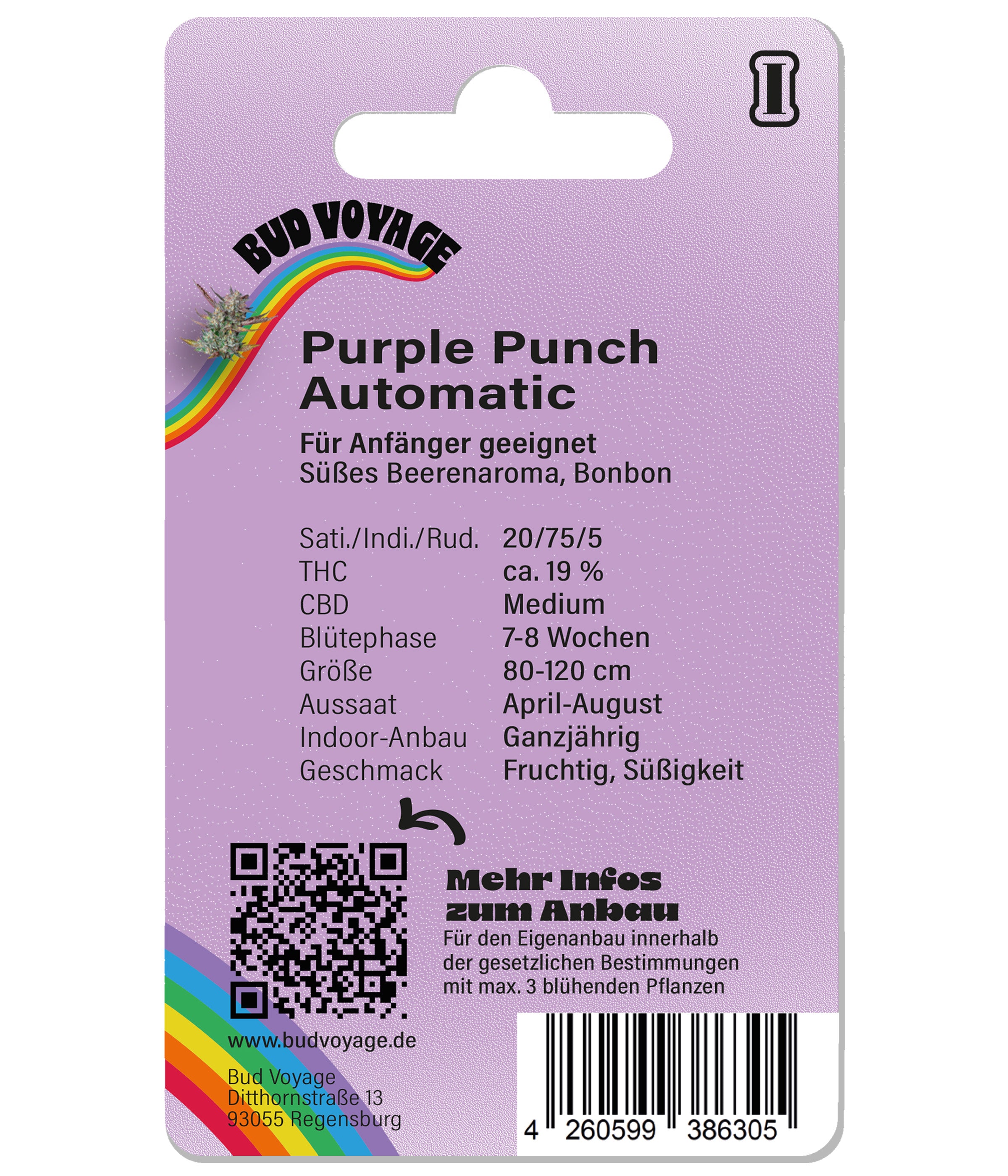 Konopné semínko BudVoyage Release Auto (fyzické, relaxační, ovocné) - POS ONLY
