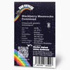 Bud Voyage Produktbild: feminisierte Blackberry Moonrocks Cannabisblüten vor Regenbogenhintergrund mit Brombeer-, Blaubeer- und Lavendelnoten
