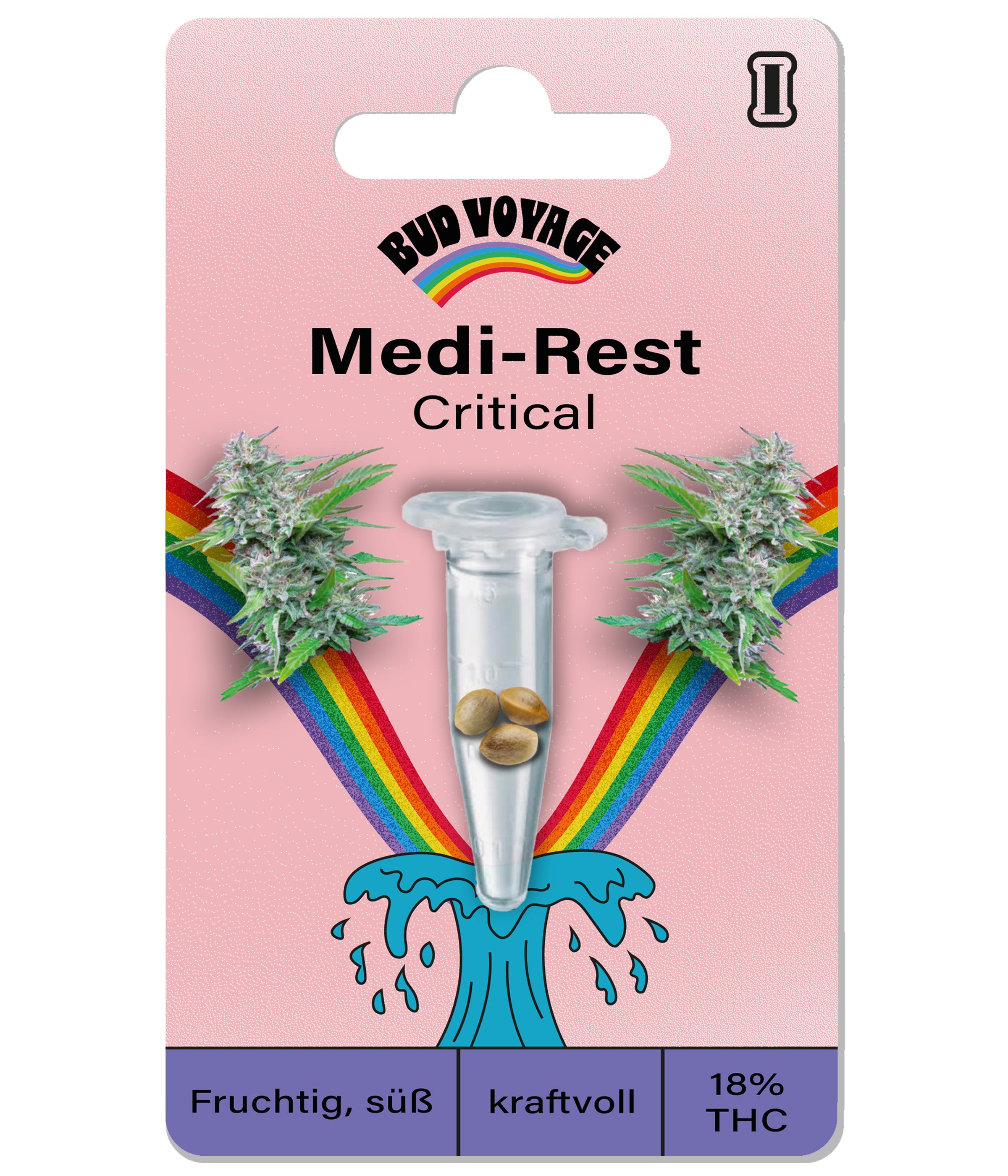 Hemp seeds BudVoyage Medi-Rest Fem (medicinal strain, physically relaxing, beginner) - POS ONLY