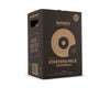 Product photo of Biobizz: A dark brown packaging of a starter pack with gold-colored details shows the company name and the production date since 1992, as well as the inscription 100% certified organic and the ingredients
