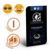 Sensi Seeds Research product packaging shows Double Kush Cake Automatic cannabis seeds with a retro design, a stylized woman, a technical background and brown seeds in a glass sphere
