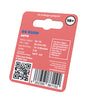 Digital image, OG Kush auto cannabis seed label, showing grow information, a QR code, a barcode, and eye-catching details such as the pink background color, the  
