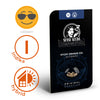 Sensi Seeds Research product graphic: Sticky Orange XXL Automatic cannabis seed packet with illustration of a woman, orange accents and the logo in technical design
